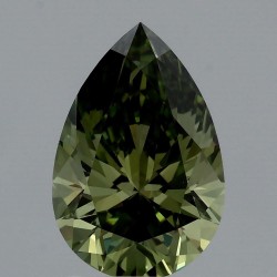 Diament laboratoryjny o barwie fantazyjnej szlif gruszkowy, 2.09ct, VVS2, Fancy Vivid Green, IGI LG720594271
