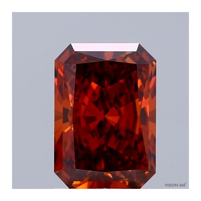 Diament laboratoryjny o barwie fantazyjnej radiant, 2.05ct, VVS2, Fancy Vivid Orange, IGI LG741529936 Diament laboratoryjny o barwie fantazyjnej radiant, 2.05ct, VVS2, Fancy Vivid Orange, IGI LG741529936
