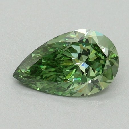 Diament laboratoryjny o barwie fantazyjnej szlif gruszkowy, 1.53ct, VVS2, Fancy Vivid Green, IGI LG737542510