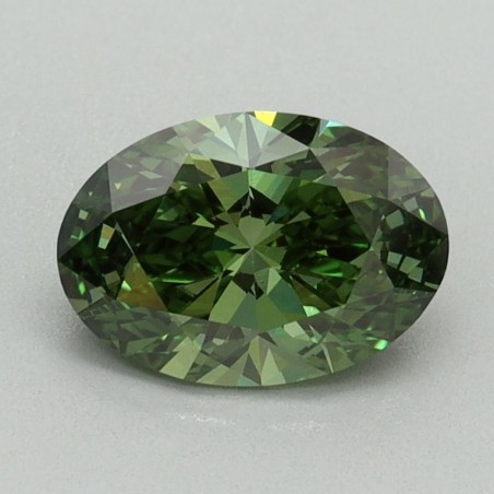 Diament laboratoryjny o barwie fantazyjnej szlif owalny, 1.01ct, VVS2, Fancy Vivid Green, IGI LG738512428
