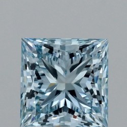 Diament laboratoryjny o barwie fantazyjnej szlif princess, 2.05ct, VVS2, Fancy Intense Blue, IGI LG707542687