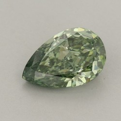 Diament laboratoryjny o barwie fantazyjnej szlif gruszkowy, 0.74ct, VVS2, Fancy Vivid Green, IGI LG723569822