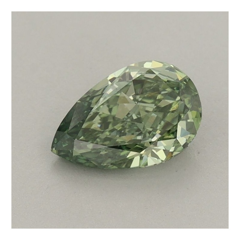 Diament laboratoryjny o barwie fantazyjnej szlif gruszkowy, 0.74ct, VVS2, Fancy Vivid Green, IGI LG723569822 Diament laboratoryjny o barwie fantazyjnej szlif gruszkowy, 0.74ct, VVS2, Fancy Vivid Green, IGI LG723569822