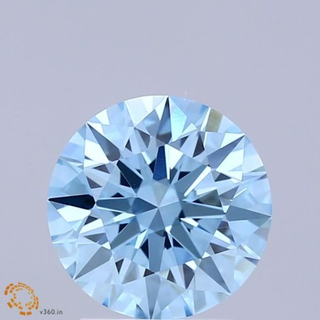 Diament laboratoryjny o barwie fantazyjnej szlif okrągły, 2.04ct, VVS2, Fancy Vivid Blue, IGI LG737559724