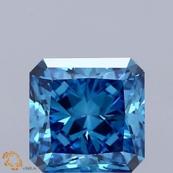 Diament laboratoryjny o barwie fantazyjnej szlif radiant kawadratowy, 2.02ct, VVS2, Fancy Vivid Blue, IGI LG674560259