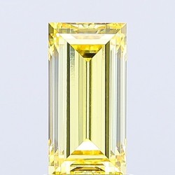 Diament laboratoryjny o barwie fantazyjnej bagietka, 2.03ct, VVS2, Fancy Yellow, IGI LG741525838