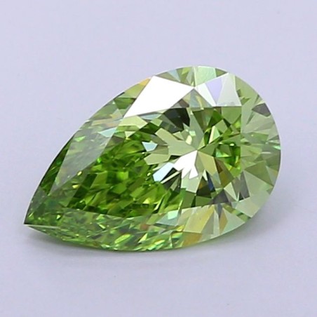 Diament laboratoryjny o barwie fantazyjnej szlif gruszkowy, 1.18ct, VVS2, Fancy Vivid Green, IGI LG700502739