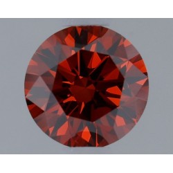 Diament laboratoryjny o barwie fantazyjnej szlif okrągły, 0.51ct, VVS1, Fancy Vivid Reddish Orange, IGI LG668423649