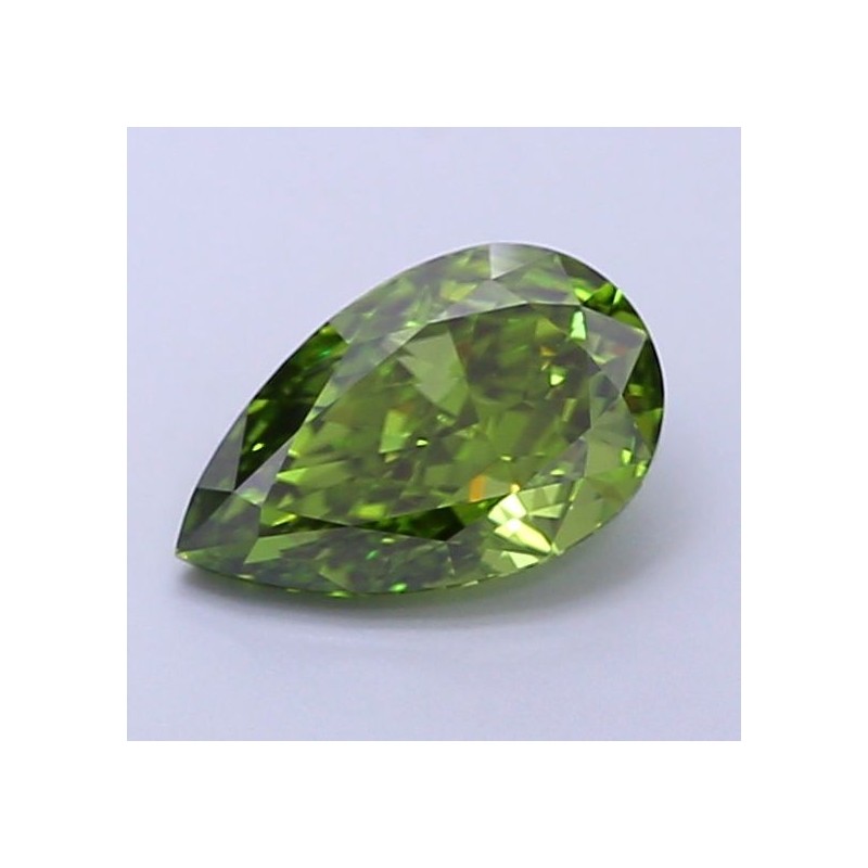 Diament laboratoryjny o barwie fantazyjnej szlif gruszkowy, 1.16ct, VVS2, Fancy Vivid Green, IGI LG707503761