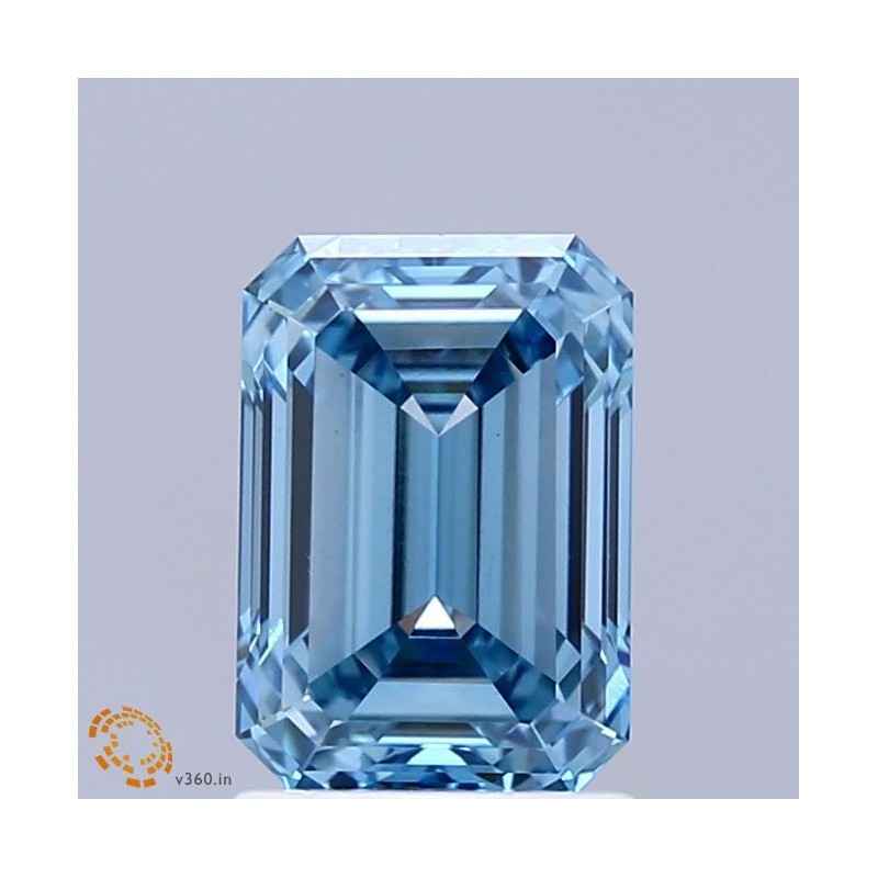 Diament laboratoryjny o barwie fantazyjnej szlif szmaragdowy, 1.94ct, VVS2, Fancy Vivid Blue, IGI LG739526255 Diament laboratoryjny o barwie fantazyjnej szlif szmaragdowy, 1.94ct, VVS2, Fancy Vivid Blue, IGI LG739526255