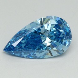 Diament laboratoryjny o barwie fantazyjnej szlif gruszkowy, 1.03ct, VVS2, Fancy Vivid Blue, IGI LG645458894