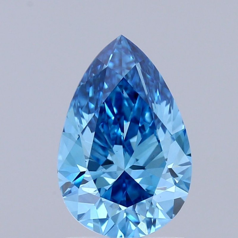 Diament laboratoryjny o barwie fantazyjnej szlif gruszkowy, 1.55ct, VVS2, Fancy Vivid Blue, IGI LG741514125 Diament laboratoryjny o barwie fantazyjnej szlif gruszkowy, 1.55ct, VVS2, Fancy Vivid Blue, IGI LG741514125