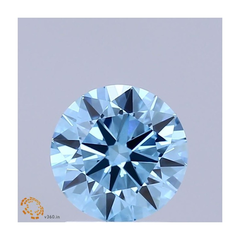 Diament laboratoryjny o barwie fantazyjnej szlif okrągły, 1.54ct, VVS2, Fancy Vivid Blue, IGI LG739526330