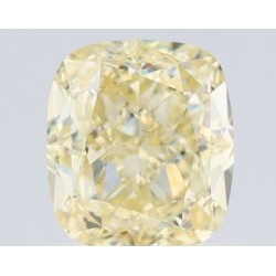 Diament o barwie fantazyjnej szlif poduszkowy brylantowy, 1.08ct, VS2, Fancy Light Yellow, GIA 1236735830