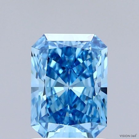 Diament laboratoryjny o barwie fantazyjnej radiant, 1.53ct, VVS2, Fancy Vivid Blue, IGI LG741529916