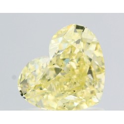 Diament o barwie fantazyjnej serce, 1.01ct, SI1, Fancy Light Greenish Yellow, GIA 5231735931