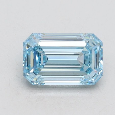 Diament laboratoryjny o barwie fantazyjnej szlif szmaragdowy, 1.03ct, VVS2, Fancy Intense Blue, IGI LG566316947
