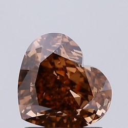 Diament laboratoryjny o barwie fantazyjnej serce, 1.22ct, VVS2, Fancy Brown, IGI LG724573549