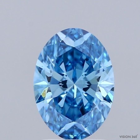 Diament laboratoryjny o barwie fantazyjnej szlif owalny, 1.11ct, VVS2, Fancy Vivid Blue, IGI LG741514099