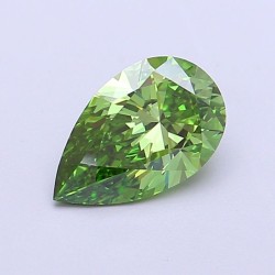 Diament laboratoryjny o barwie fantazyjnej szlif gruszkowy, 1.1ct, VVS2, Fancy Vivid Green, IGI LG715565998