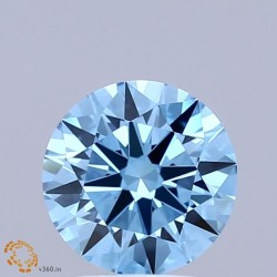 Diament laboratoryjny o barwie fantazyjnej szlif okrągły, 1.4ct, VVS2, Fancy Vivid Blue, IGI LG741514107