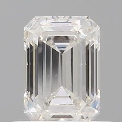 Diament szlif szmaragdowy, 0.58ct, SI1, H, GIA 6521685889