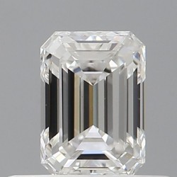 Diament szlif szmaragdowy, 0.5ct, VS2, F, GIA 6525681804
