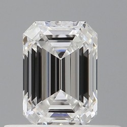 Diament szlif szmaragdowy, 0.5ct, VVS1, E, GIA 7526683834