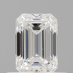 Diament szlif szmaragdowy, 0.5ct, VS2, F, GIA 5526290341