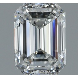 Diament szlif szmaragdowy, 1.5ct, VVS2, F, GIA 1539637439