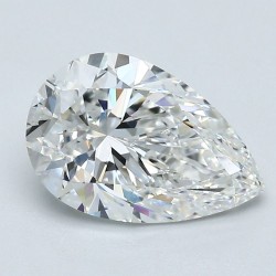 Diament szlif gruszkowy, 2ct, VS1, G, GIA 6491108025