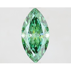 Diament laboratoryjny o barwie fantazyjnej markiza, 1.06ct, VVS2, Fancy Vivid Green, IGI LG739524333