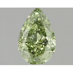 Diament laboratoryjny o barwie fantazyjnej szlif gruszkowy, 1.07ct, VVS2, Fancy Vivid Green, IGI LG694582087