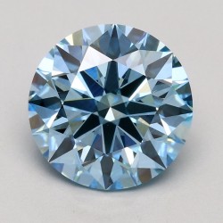 Diament laboratoryjny o barwie fantazyjnej szlif okrągły, 2.01ct, VVS2, Fancy Intense Blue, IGI LG627473487