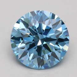 Diament laboratoryjny o barwie fantazyjnej szlif okrągły, 1.55ct, VVS2, Fancy Intense Blue, IGI LG625440056