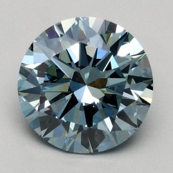 Diament laboratoryjny o barwie fantazyjnej szlif okrągły, 1.5ct, VVS2, Fancy Intense Blue, IGI LG470134491