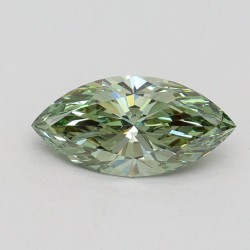 Diament laboratoryjny o barwie fantazyjnej markiza, 1.06ct, VVS2, Fancy Intense Green, IGI LG611371262
