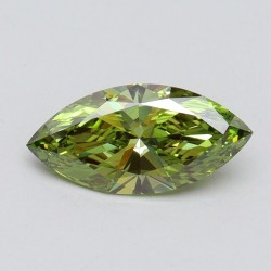 Diament laboratoryjny o barwie fantazyjnej markiza, 1.06ct, VVS2, Fancy Vivid Green, IGI LG611366533