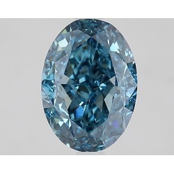 Diament laboratoryjny o barwie fantazyjnej szlif owalny, 2.36ct, VVS2, Fancy Vivid Blue, IGI LG662471759