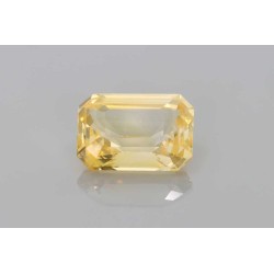 Szafir szlif szmaragdowy, 5.04 ct, YELLOW, GIA 6515677631