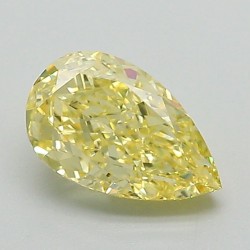 Diament laboratoryjny o barwie fantazyjnej szlif gruszkowy, 1.19ct, VVS2, Fancy Intense Yellow, IGI LG712505566