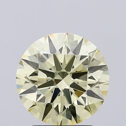 Diament laboratoryjny o barwie fantazyjnej szlif okrągły, 2.06ct, VVS1, Fancy Light Yellow, IGI LG692534148