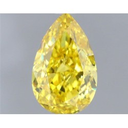Diament laboratoryjny o barwie fantazyjnej szlif gruszkowy, 1.08ct, VVS2, Fancy Vivid Yellow, IGI LG681544951