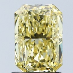 Diament laboratoryjny o barwie fantazyjnej radiant, 1.56ct, VVS2, Fancy Intense Yellow, IGI LG678569689
