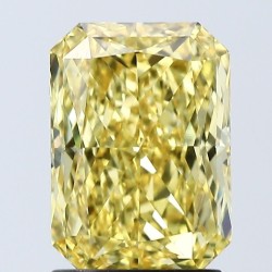 Diament laboratoryjny o barwie fantazyjnej radiant, 2.04ct, VVS2, Fancy Vivid Yellow, IGI LG675592048