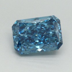 Diament laboratoryjny o barwie fantazyjnej radiant, 1.08ct, VVS2, Fancy Vivid Blue, IGI LG644444201