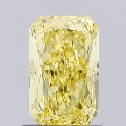 Diament laboratoryjny o barwie fantazyjnej radiant, 1.09ct, VVS2, Fancy Vivid Yellow, IGI LG741573124