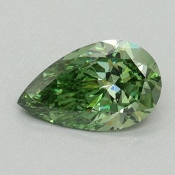 Diament laboratoryjny o barwie fantazyjnej szlif gruszkowy, 1.53ct, VVS2, Fancy Vivid Green, IGI LG737542510