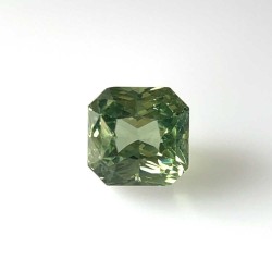 Szafir Asscher, 5.21 ct, GREEN, GIA 6505453814