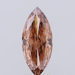 Diament laboratoryjny o barwie fantazyjnej markiza, 1.66ct, VVS1, Fancy Brown, IGI LG724575494